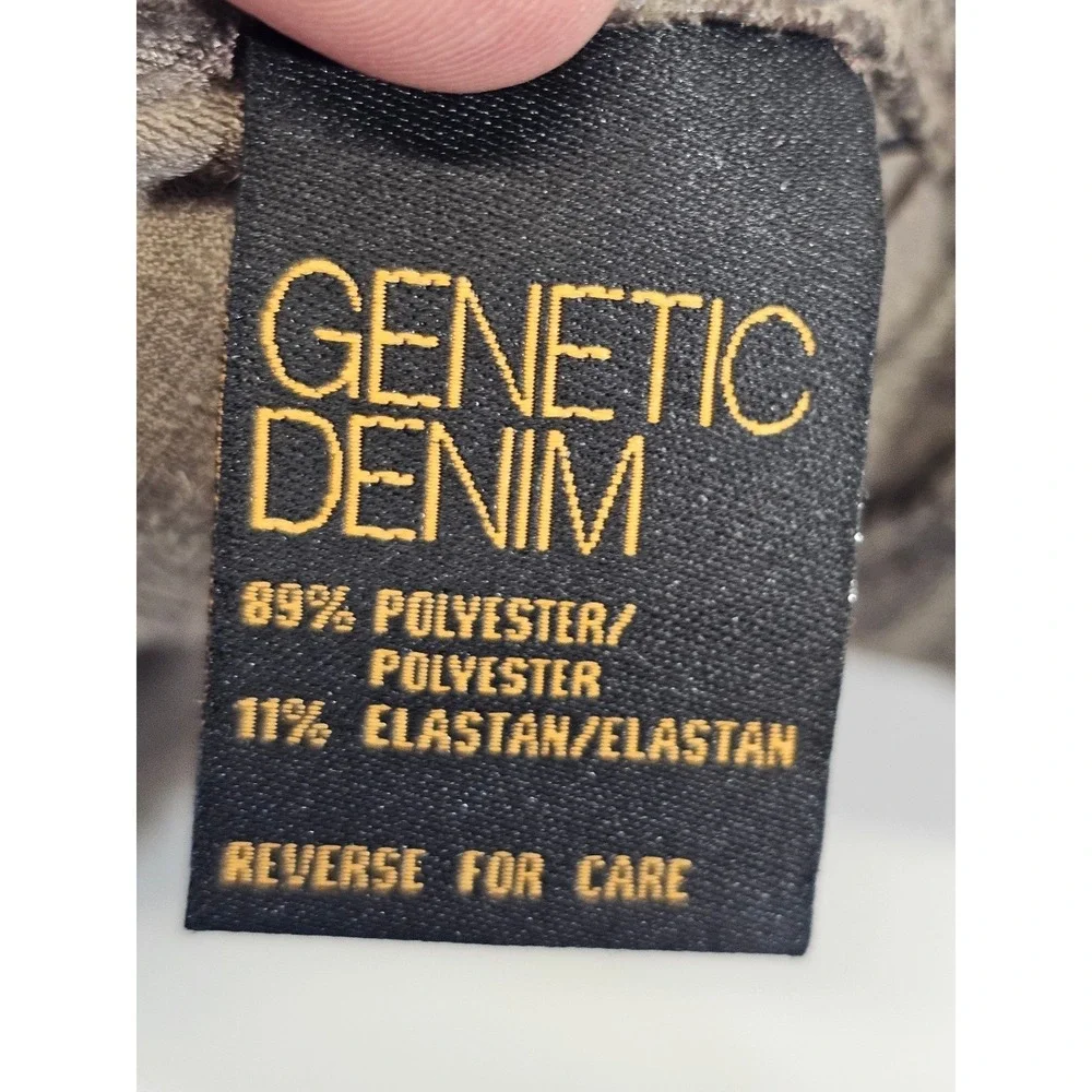 Genetic Denim The Raquel Pants Womens 25 Brown Mottled‎ Mid Rise Crop Cigarette